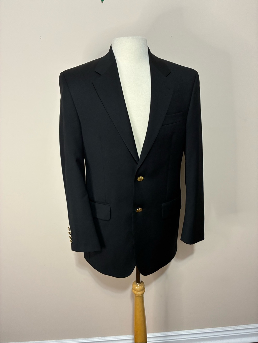 Lauren Ralph Lauren Black Blazer with Gold Coloured Buttons